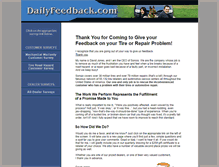 Tablet Screenshot of dailyfeedback.com